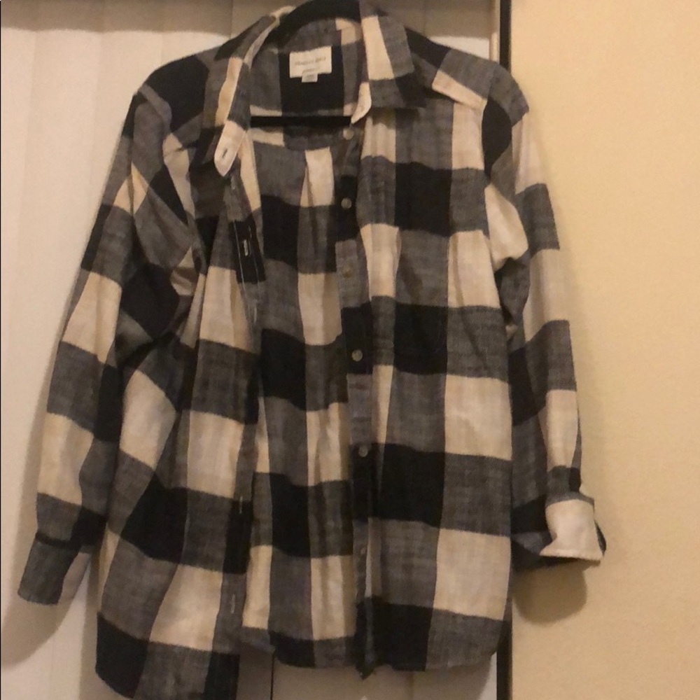 Black and white flannel